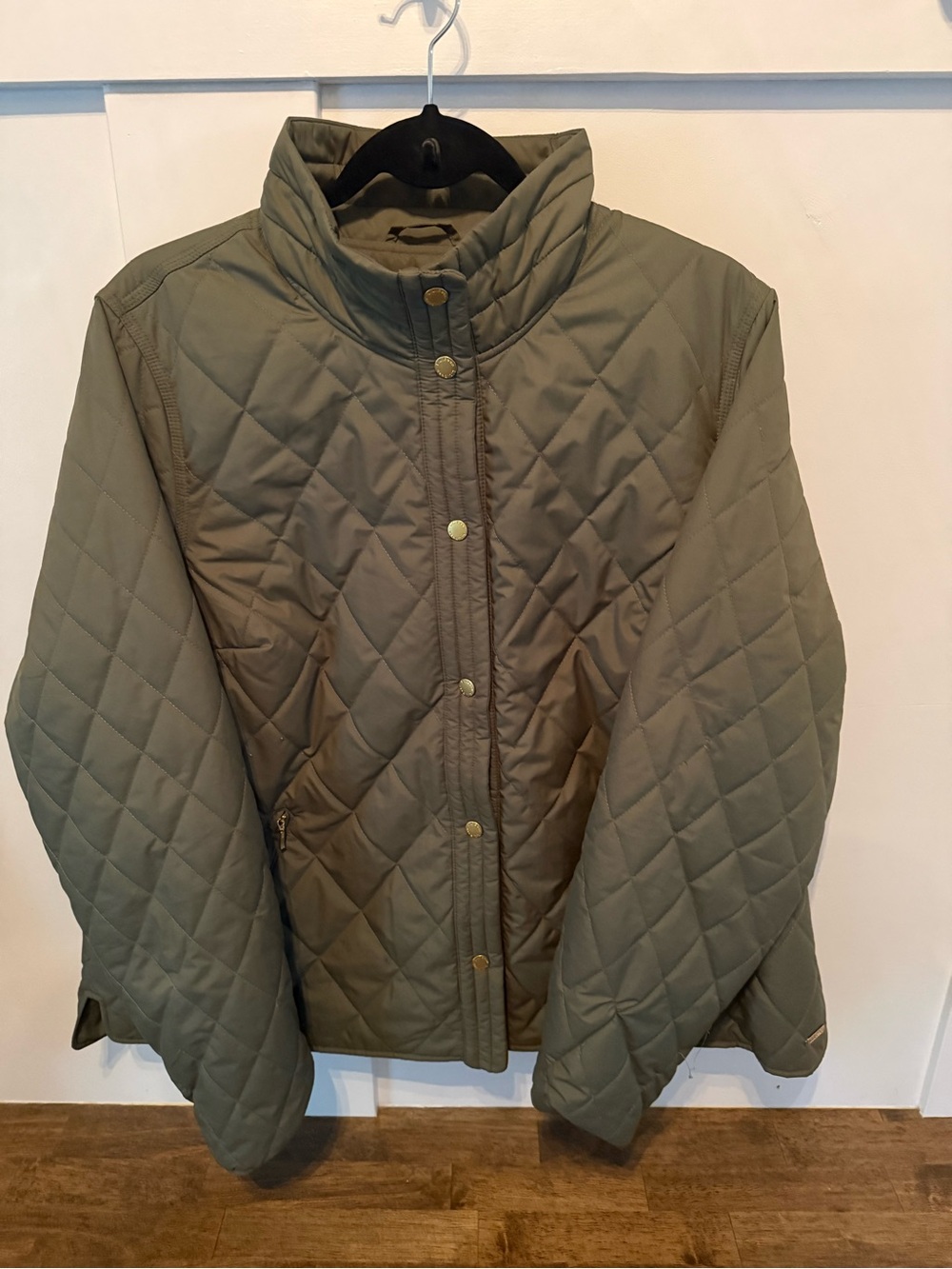 L.L. Bean Quilted Puffer Jacket in Olive